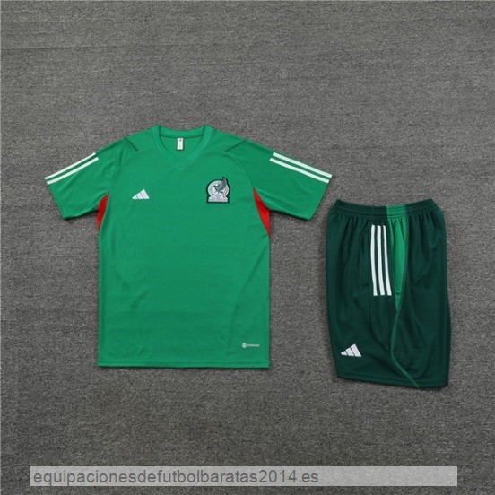 Nuevo Entrenamiento Conjunto Completo Niños Mexico 2023 Verde Baratas